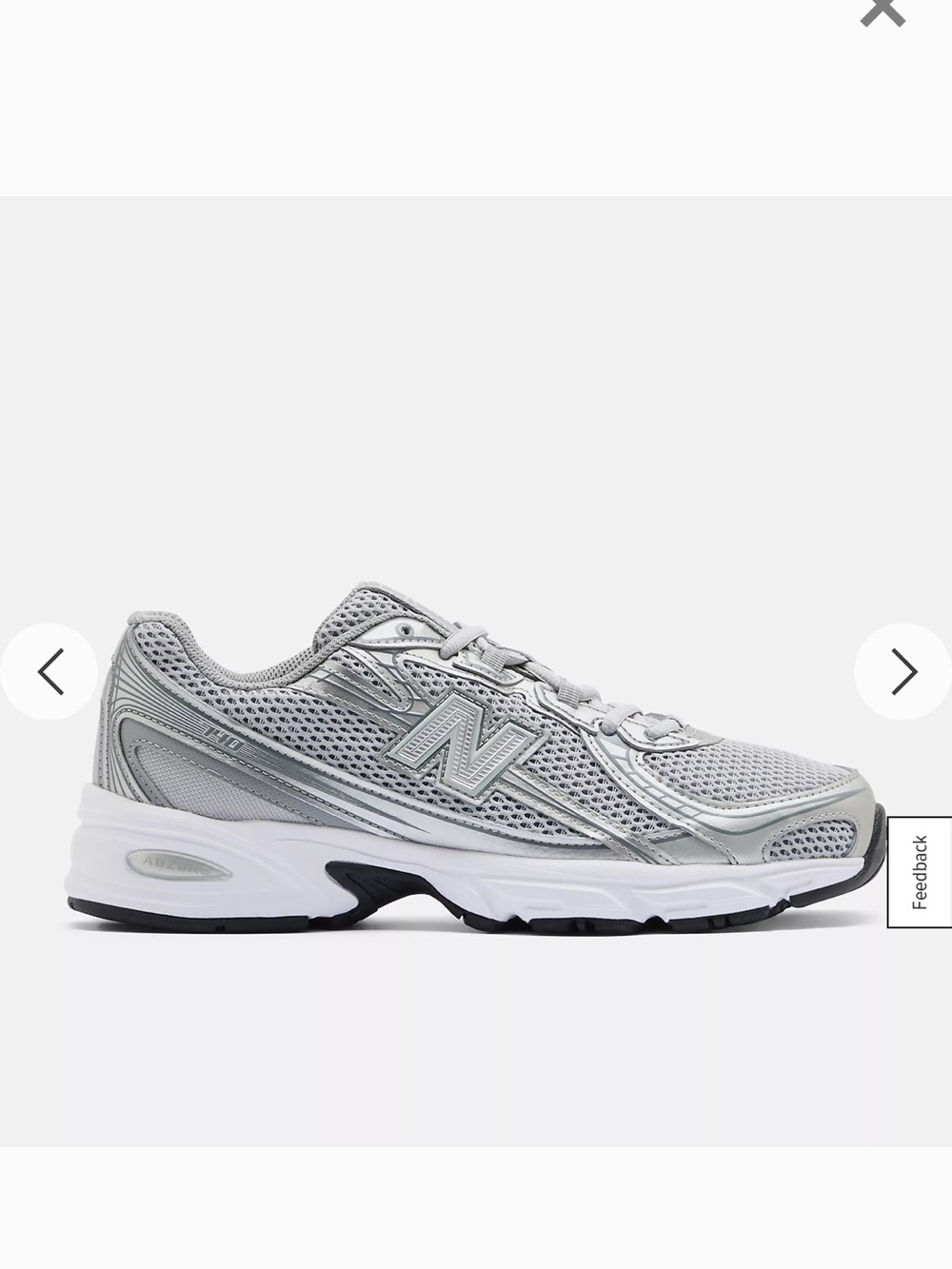 ✨New Balance 740✨ Men's sz 10.5 or Women’s sz 12✨ Silver & White✨like new w/box✨